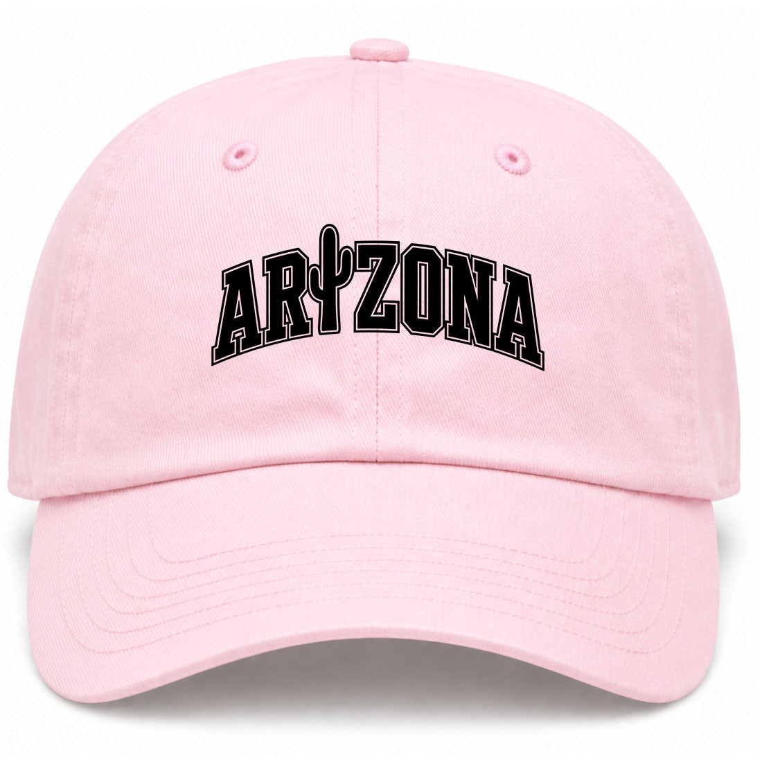 Pink Arizona Cactus Golf Dad Hat