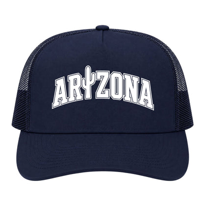 Navy Blue Arizona Cactus Golf Trucker Hat