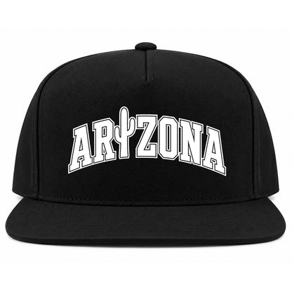Black Arizona Cactus Golf Snapback Hat