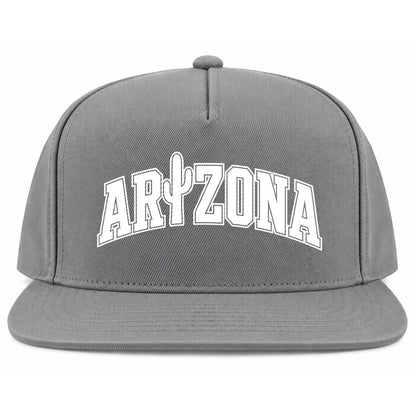 Grey Arizona Cactus Golf Snapback Hat