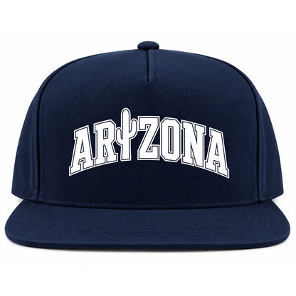 Navy Blue Arizona Cactus Golf Snapback Hat