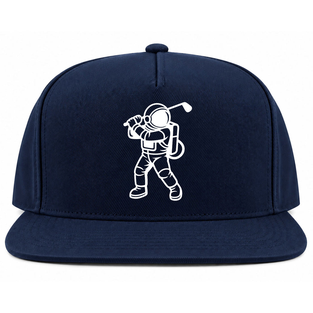 Navy Blue Astronaut Space Golf Snapback Hat