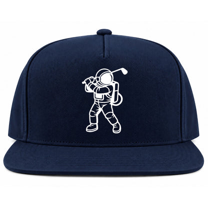 Navy Blue Astronaut Space Golf Snapback Hat