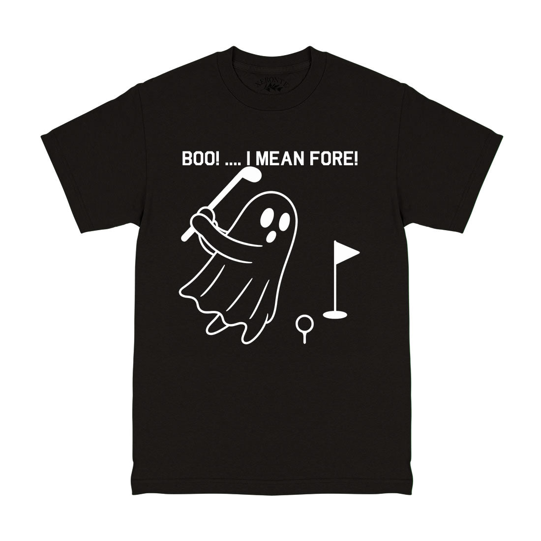 Black BOO I Mean Fore Ghost Men's T-Shirt