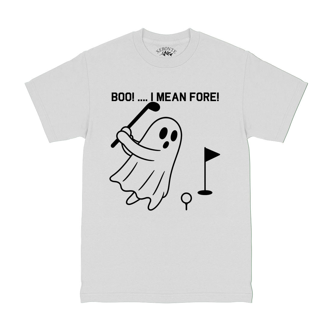 White BOO I Mean Fore Ghost Men's T-Shirt