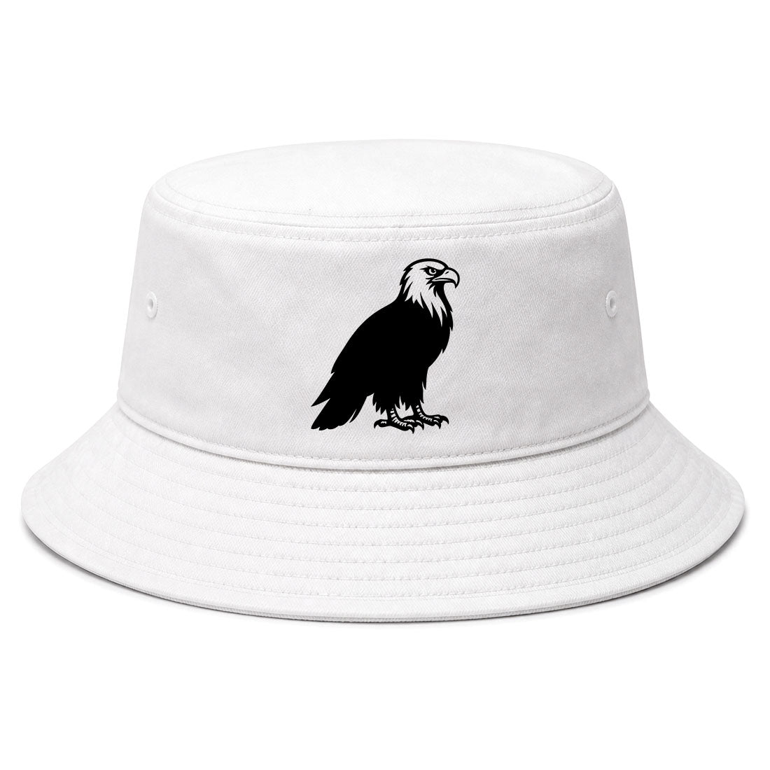 White Bald Eagle Golf Bucket Hat