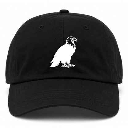 Black Bald Eagle Golf Dad Hat