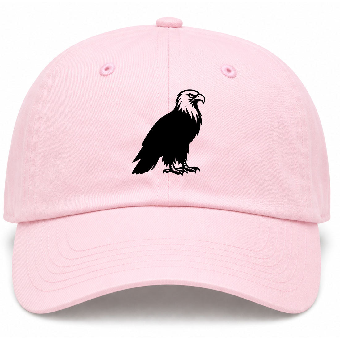 Pink Bald Eagle Golf Dad Hat