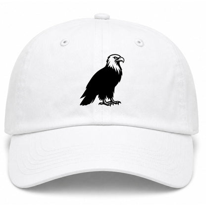 White Bald Eagle Golf Dad Hat