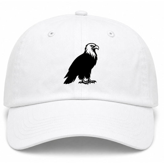 White Bald Eagle Golf Dad Hat