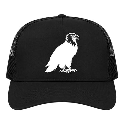 Black Bald Eagle Golf Trucker Hat