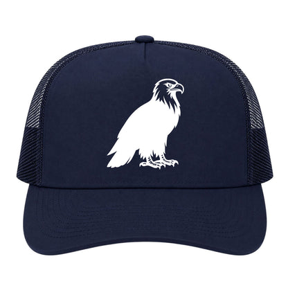 Navy Blue Bald Eagle Golf Trucker Hat