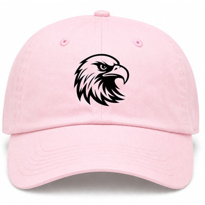 Pink Bald Eagle Head Golf Dad Hat