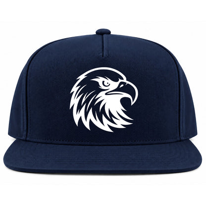 Navy Blue Bald Eagle Head Golf Snapback Hat
