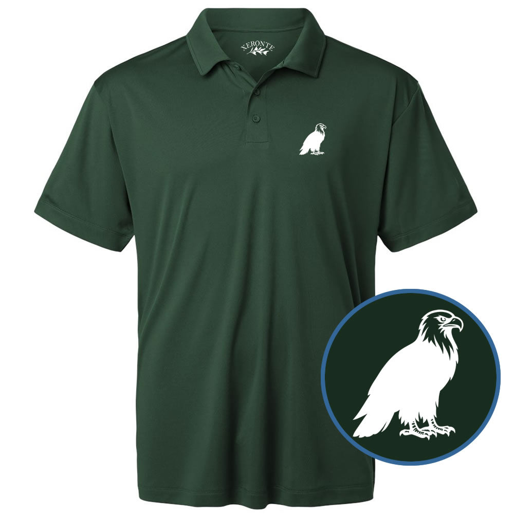 Green Bald Eagle Golf Polo Shirt