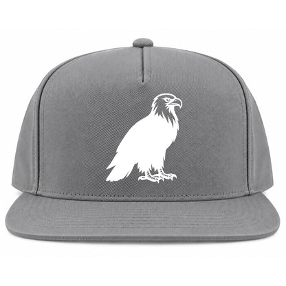 Grey Bald Eagle Golf Snapback Hat