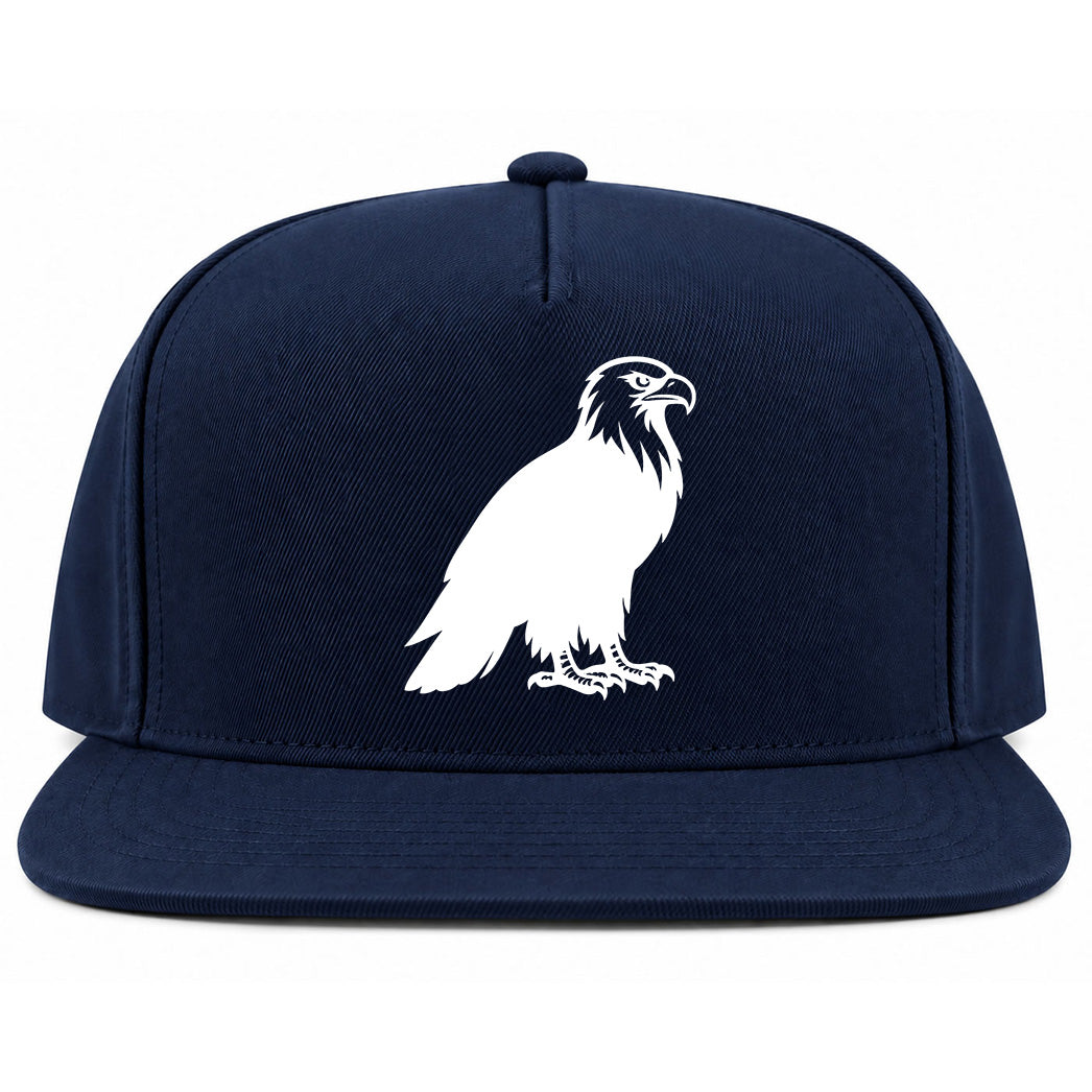 Navy Blue Bald Eagle Golf Snapback Hat