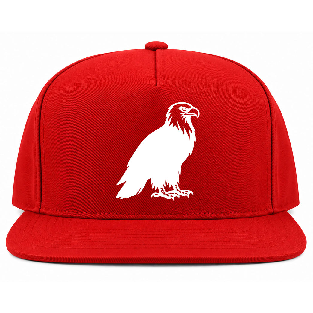 Red Bald Eagle Golf Snapback Hat