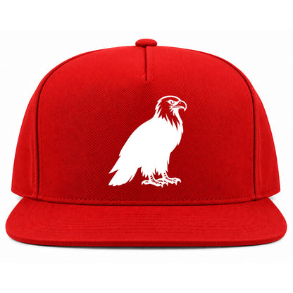 Red Bald Eagle Golf Snapback Hat