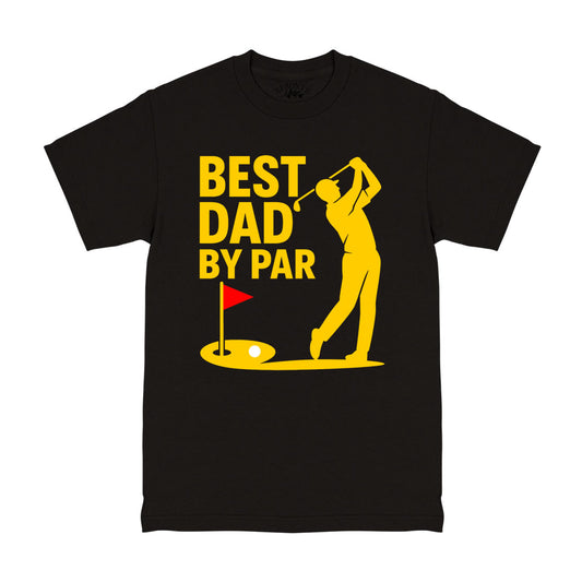 Best Dad By Par Golf Men's T-Shirt Black
