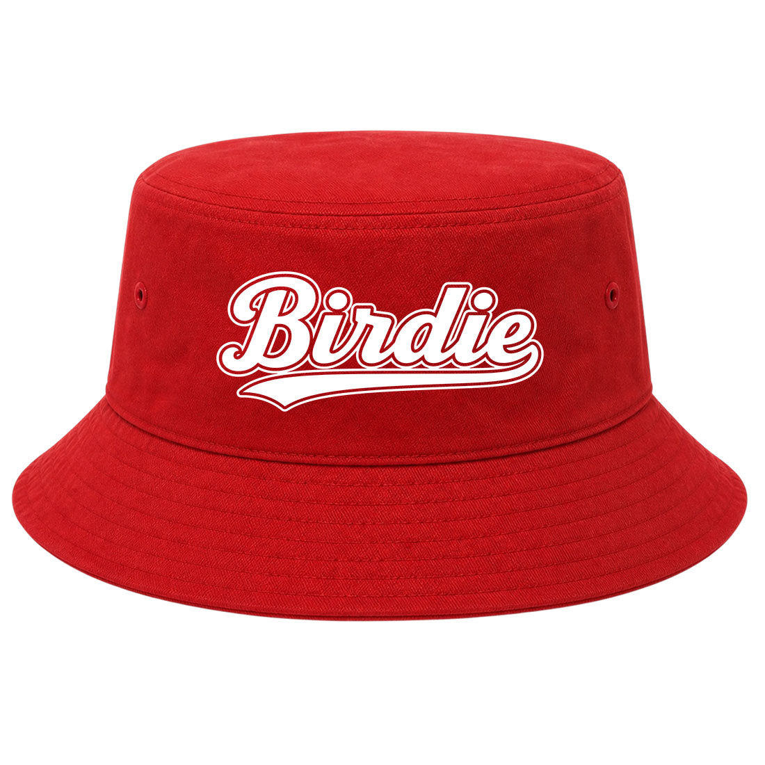 Red Birdie Varsity Script Golf Bucket Hat