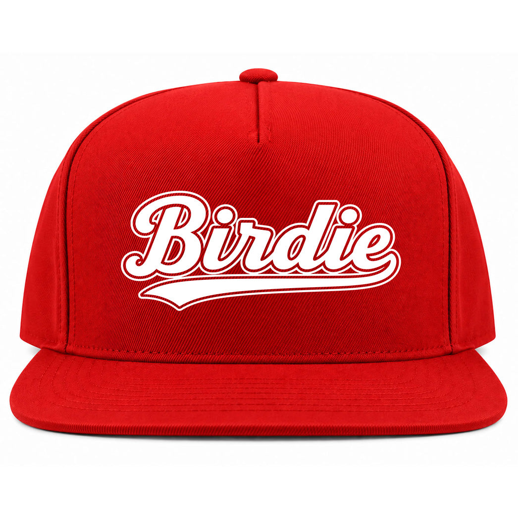 Red Birdie Varsity Script Golf Snapback Hat