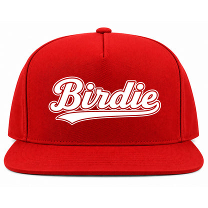 Red Birdie Varsity Script Golf Snapback Hat