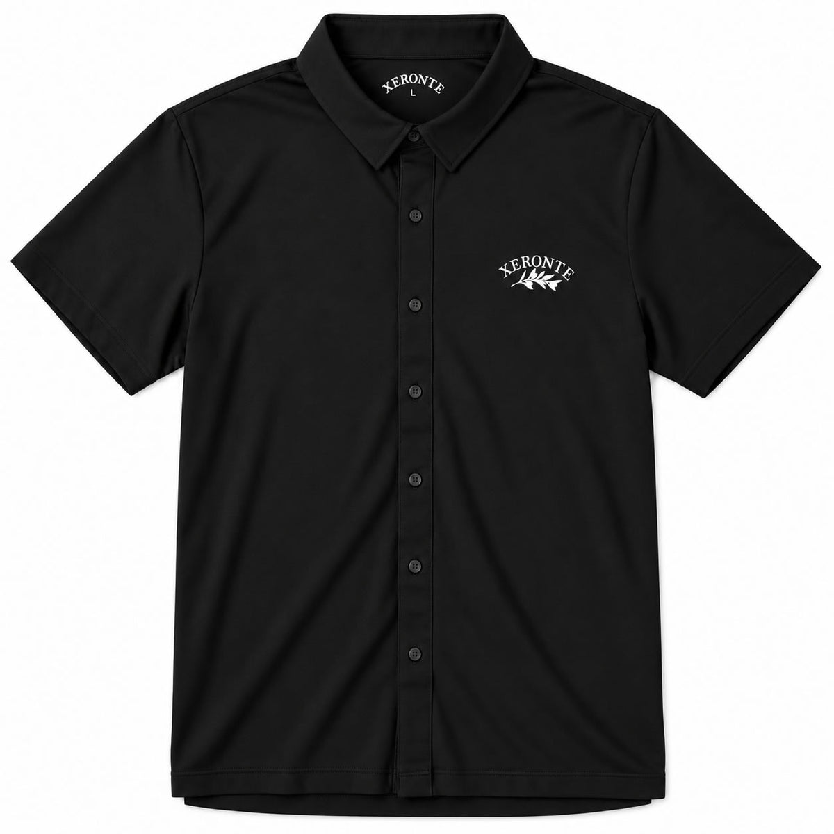 Black Olive Branch Logo Men's Golf Button Down Shirt