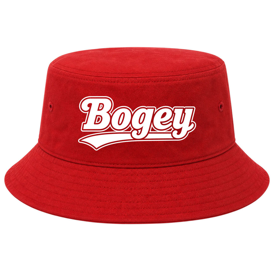 Red Bogey Varsity Script Golf Bucket Hat