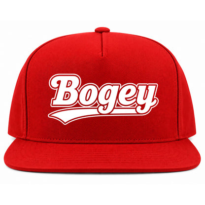 Red Bogey Varsity Script Golf Snapback Hat
