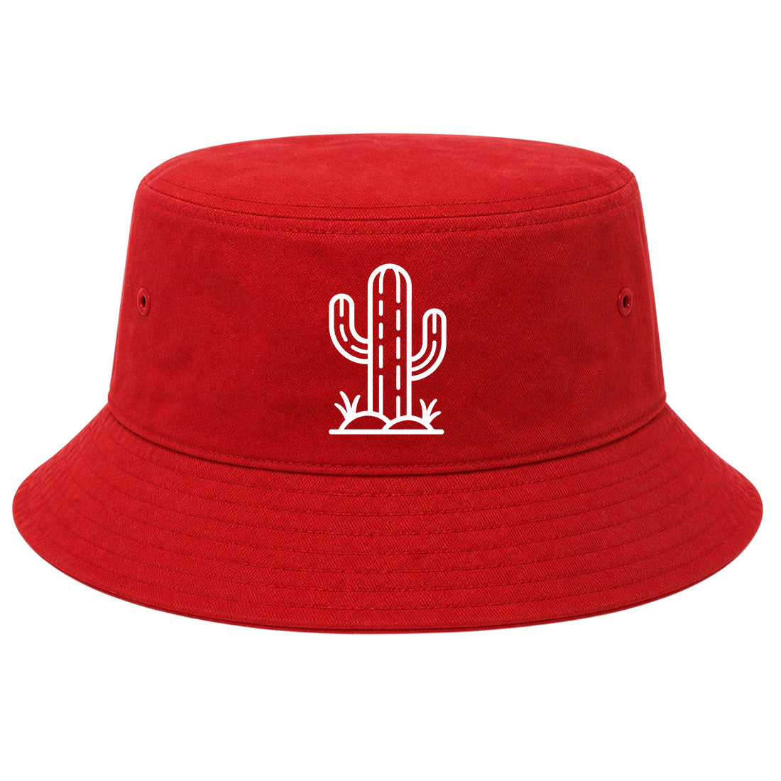 Red Cactus Golf Bucket Hat