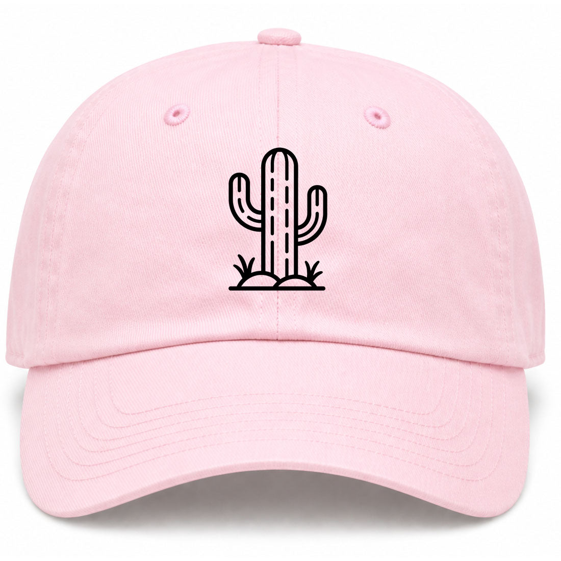 Pink Cactus Golf Dad Hat