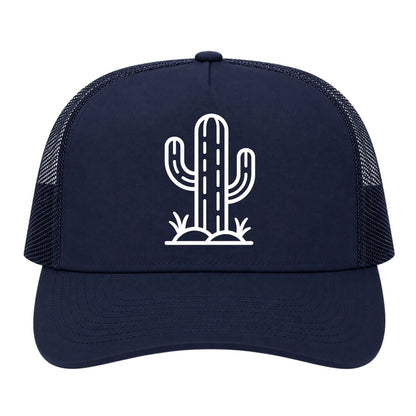 Navy Blue Cactus Golf Trucker Hat