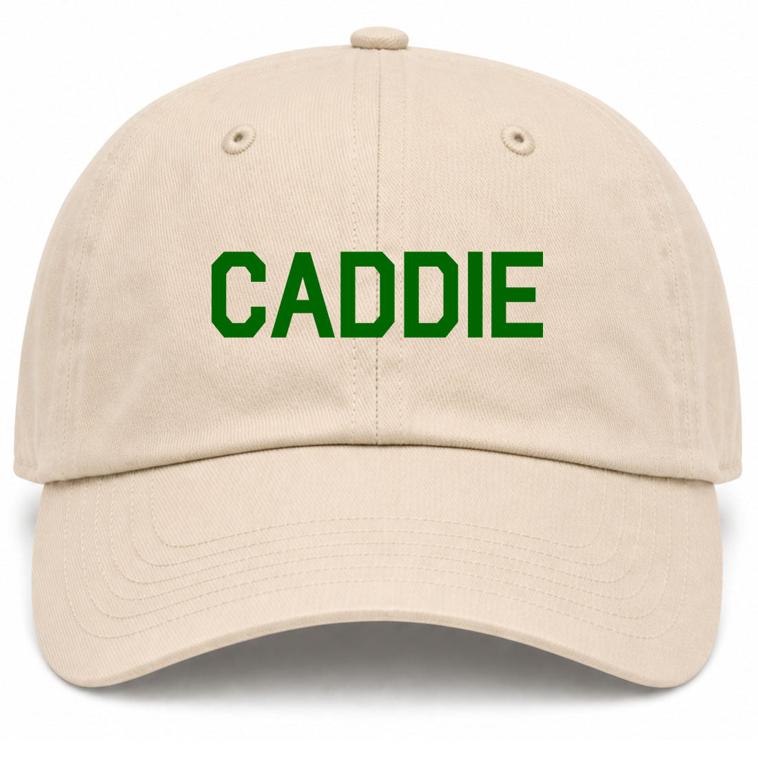 Beige Caddie Golf Dad Hat