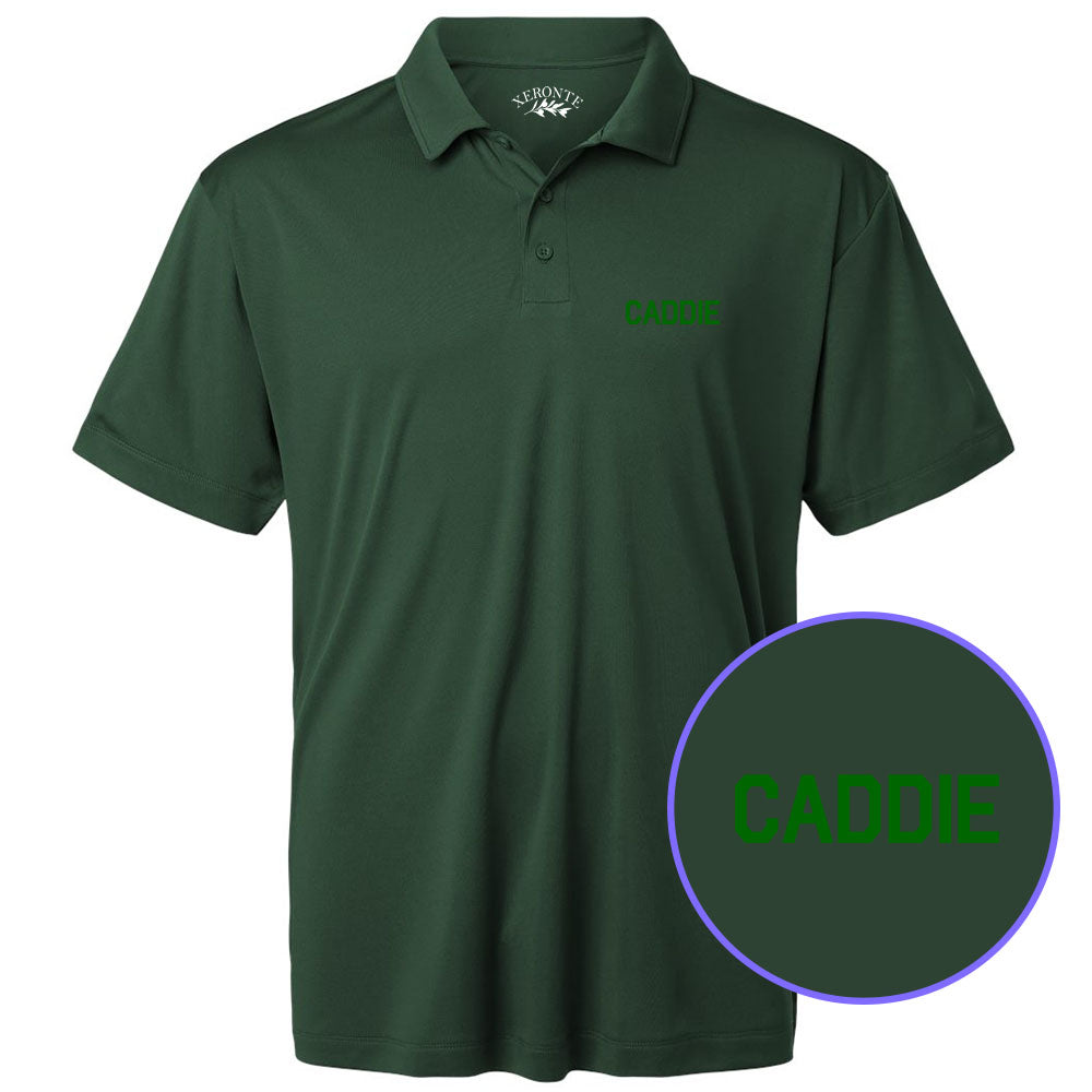 Green Caddie Men's Golf Polo Shirt