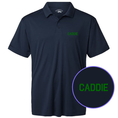 Navy Blue Caddie Men's Golf Polo Shirt