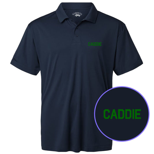 Navy Blue Caddie Men's Golf Polo Shirt