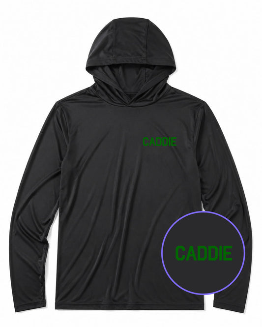 Black Caddie Men's Lightweight Performance Golf Hoodie
