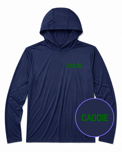 Navy Blue Caddie Men's Lightweight Performance Golf Hoodie