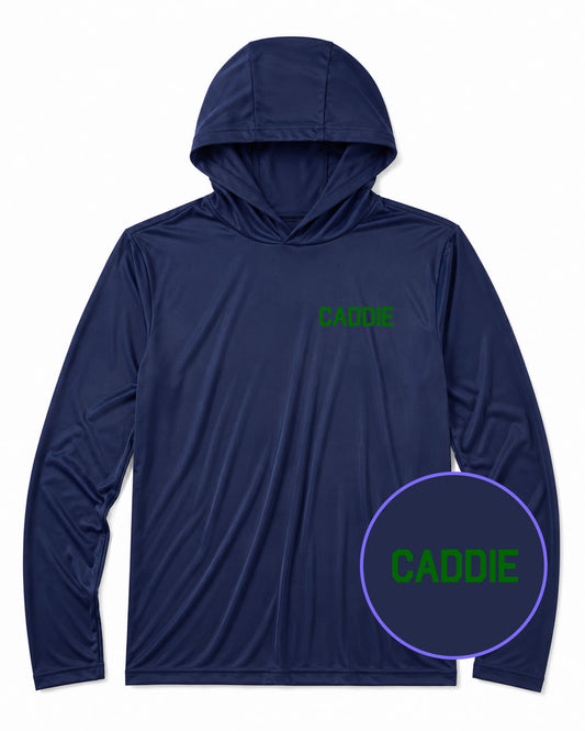 Navy Blue Caddie Men's Lightweight Performance Golf Hoodie