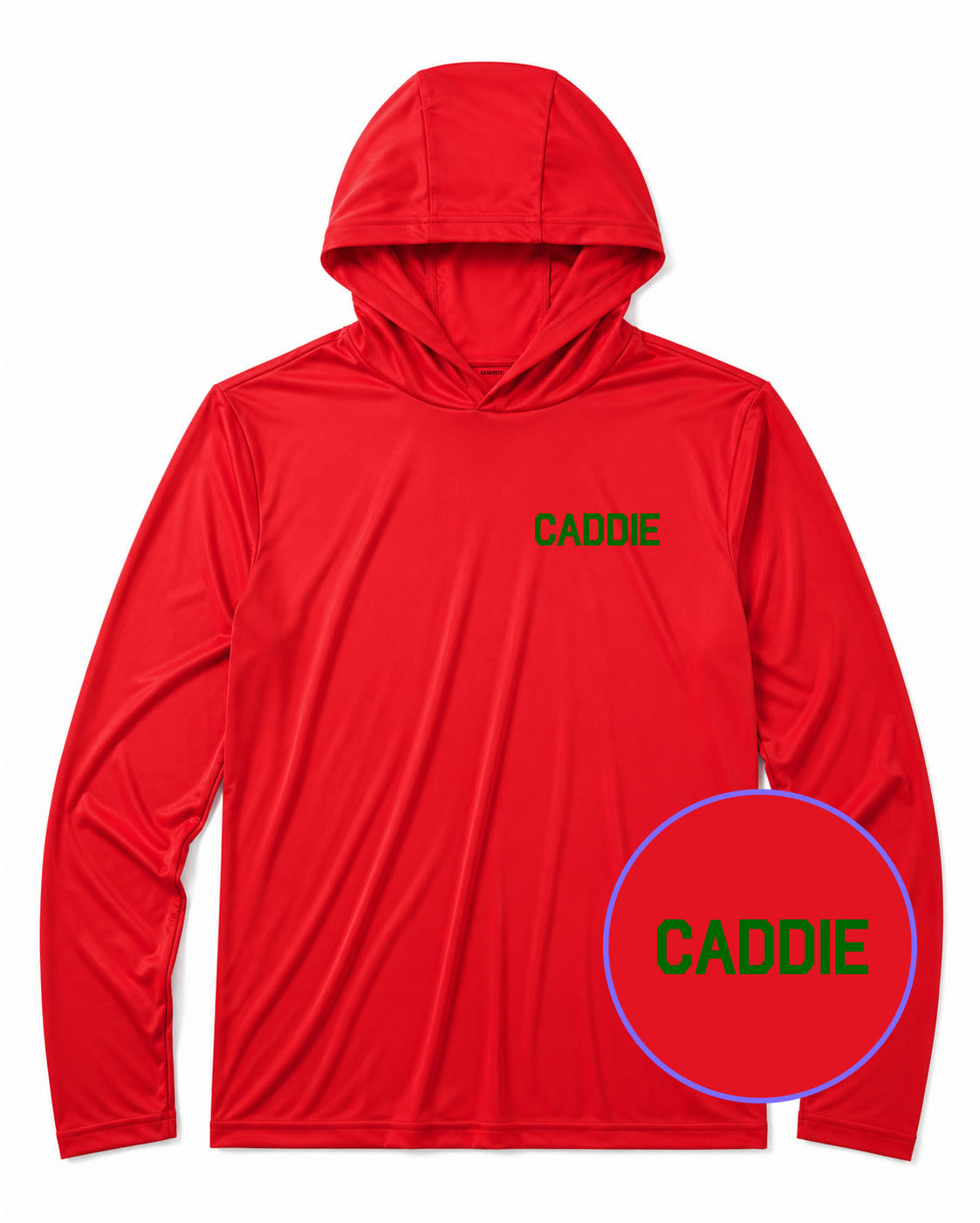 Red Caddie Men's Lightweight Performance Golf Hoodie