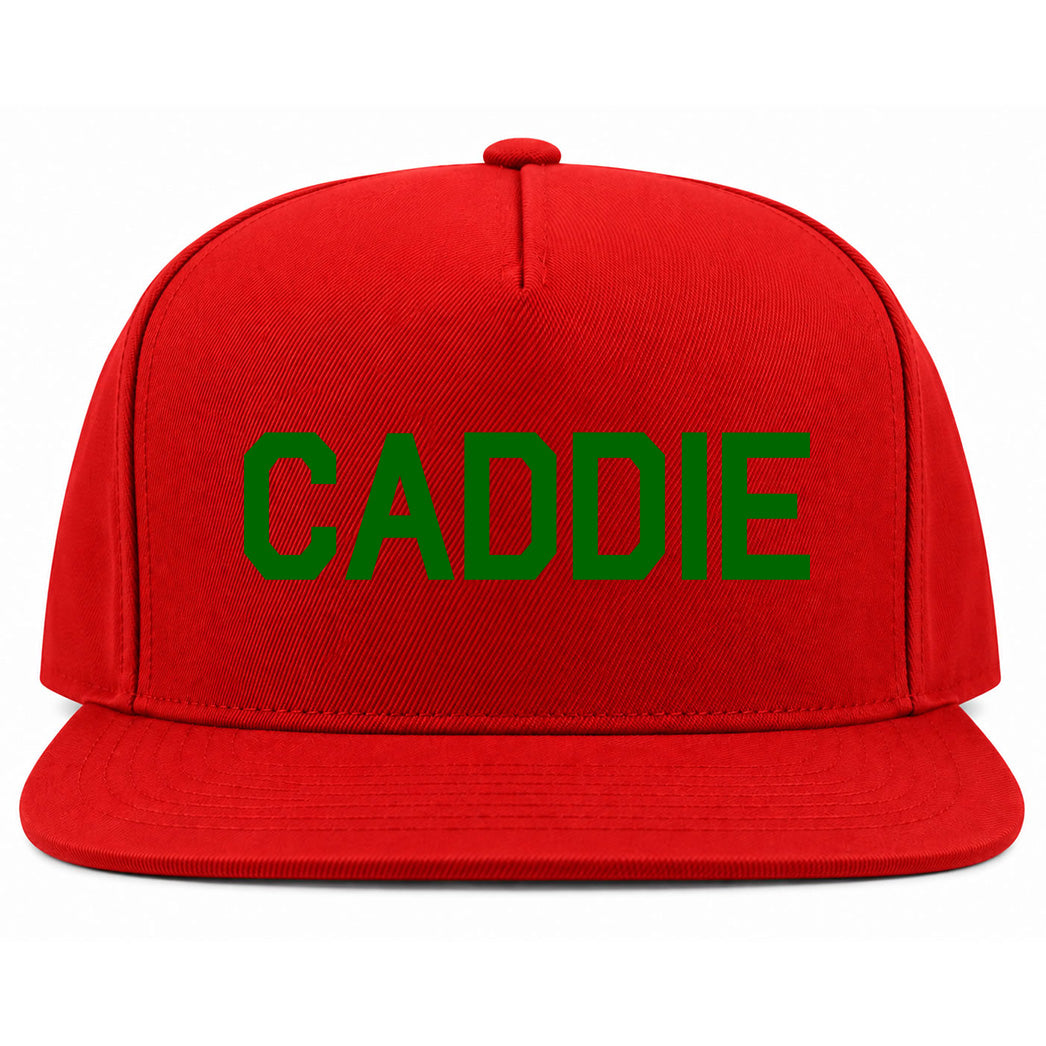Red Caddie Golf Snapback Hat