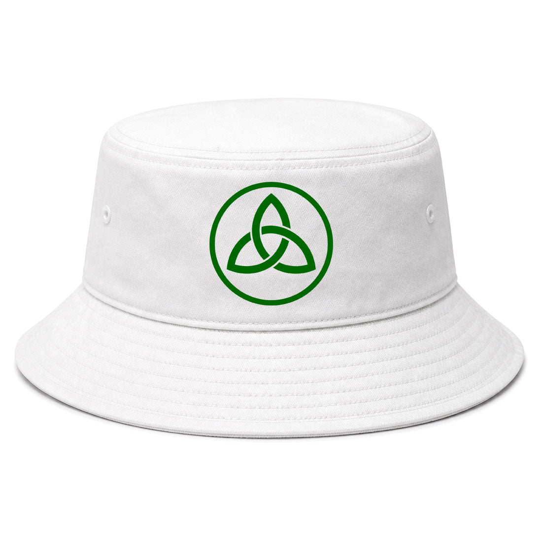White Celtic Knot Irish Golf Bucket Hat