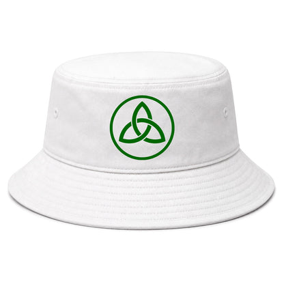 White Celtic Knot Irish Golf Bucket Hat