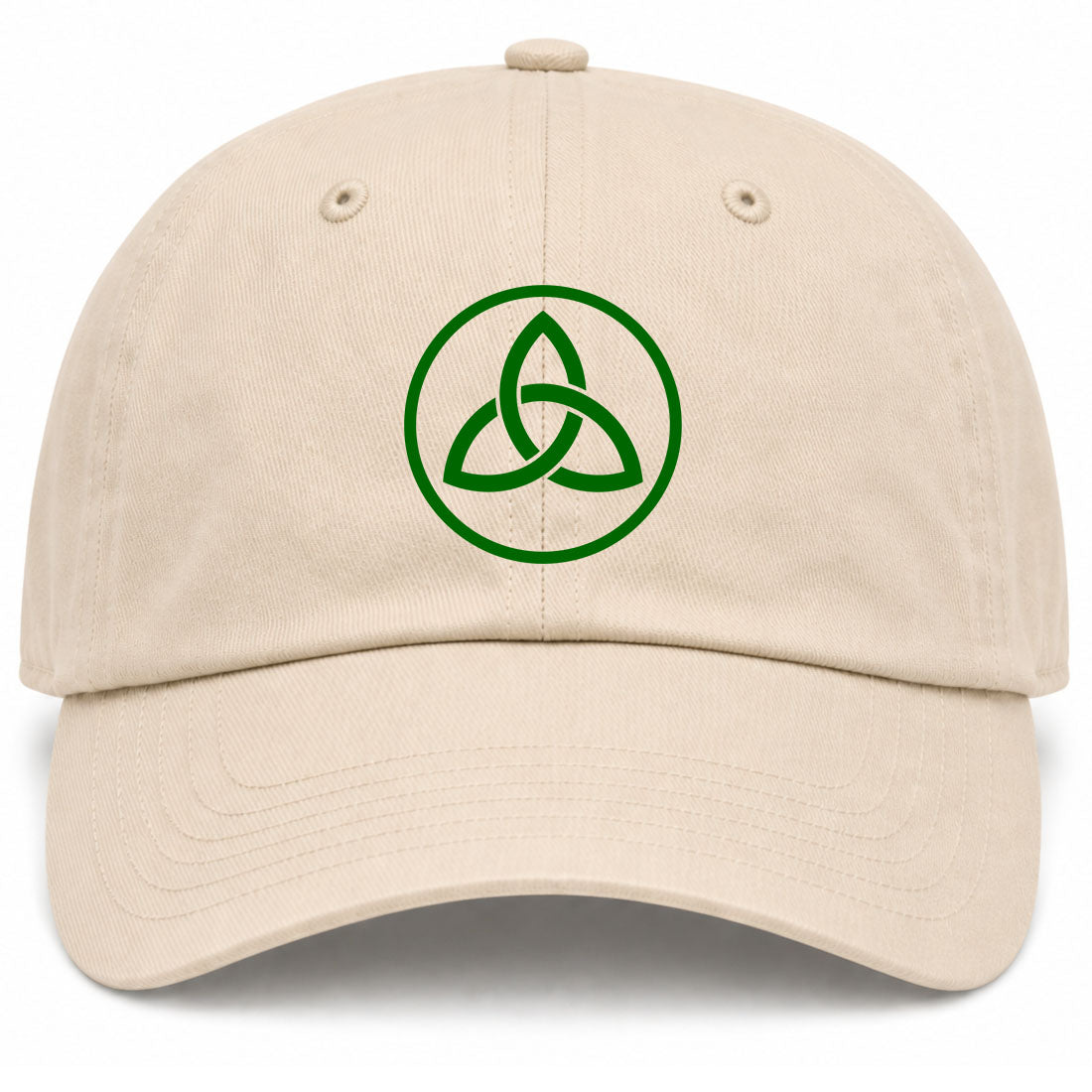Beige Celtic Knot Irish Golf Dad Hat
