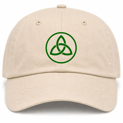 Beige Celtic Knot Irish Golf Dad Hat