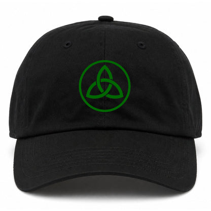 Black Celtic Knot Irish Golf Dad Hat