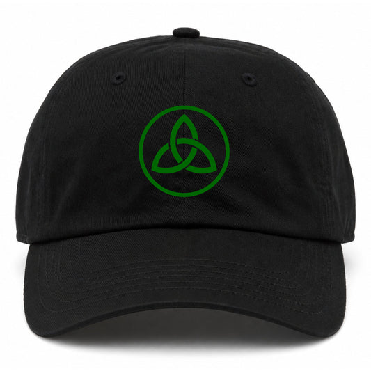 Black Celtic Knot Irish Golf Dad Hat