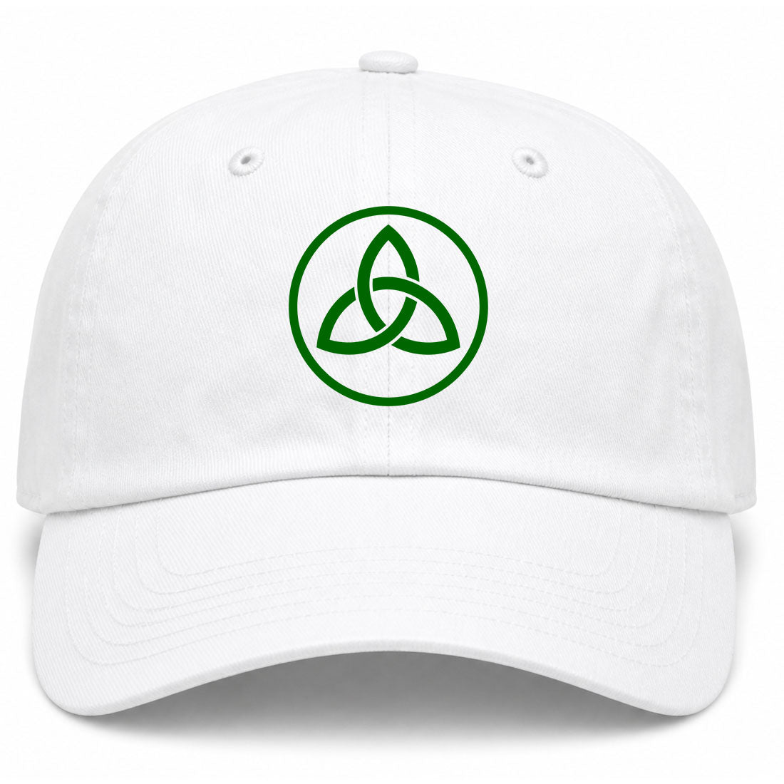 White Celtic Knot Irish Golf Dad Hat