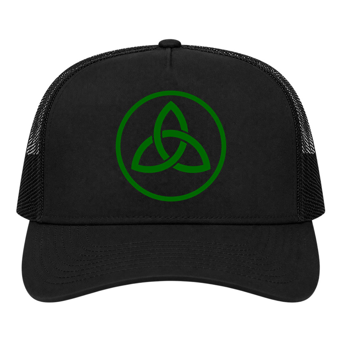 Black Celtic Knot Irish Golf Trucker Hat